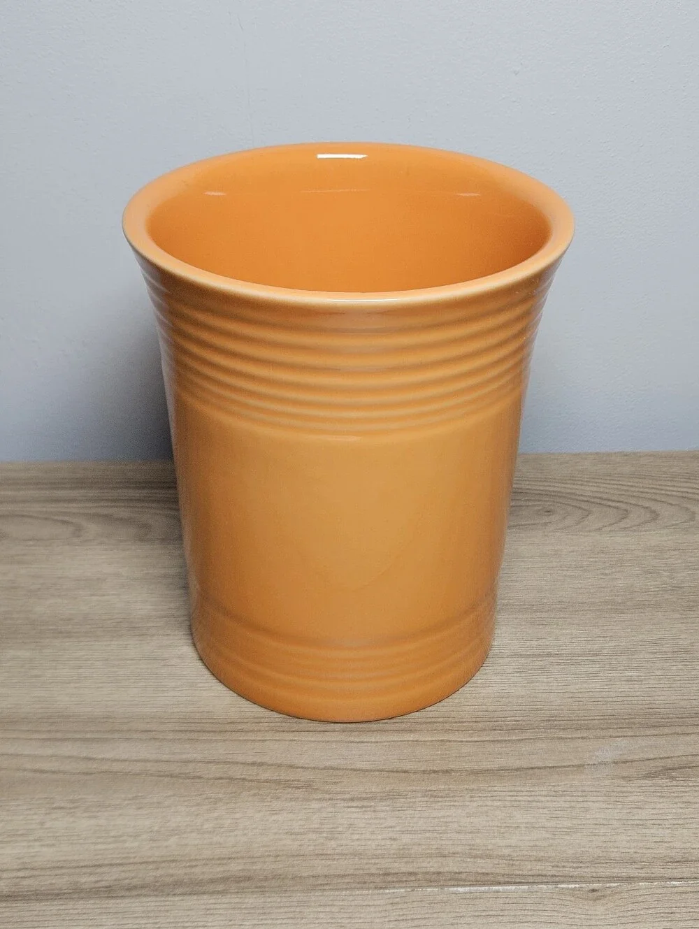 Fiesta Tangerine Utensil Crock Straight Base USA Discontinued 6 5/8